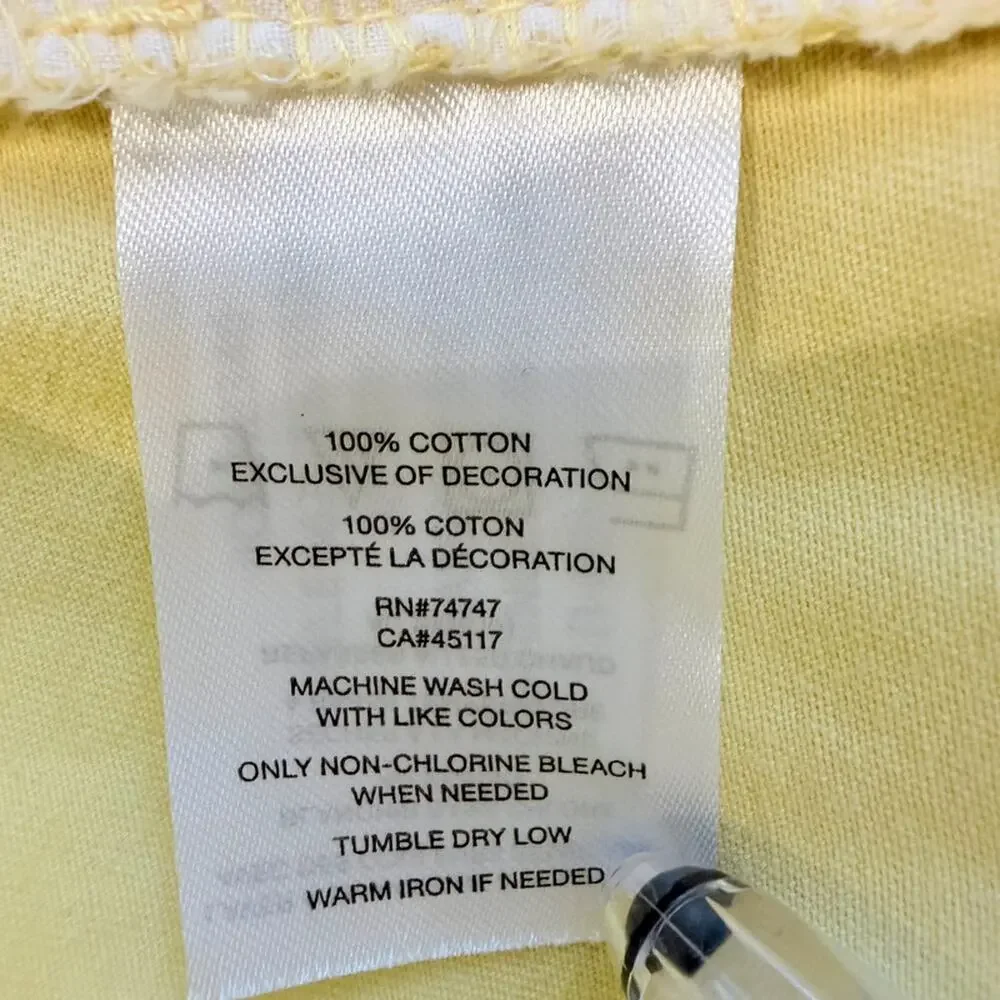 Natural Reflections Yellow Cotton Bermuda Shorts 18W